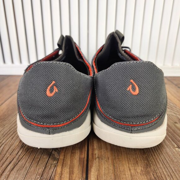 Olukai Moku Pae Mens Size 11 Grey Red Casual Mesh Boat Shoes Sneakers 10472-4EKZ main image 9